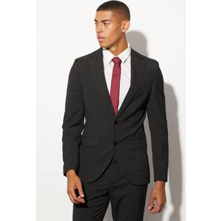 Mens Black Skinny Single Breasted Suit Jacket