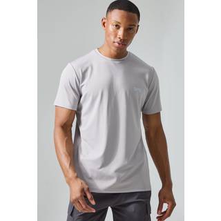 Mens Grey Man Active Performance Gym Reg Fit T-Shirt