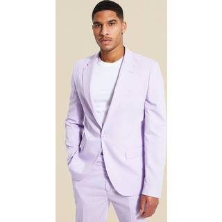 Mens Lilac Tall Single Breasted Slim Suit Jacket