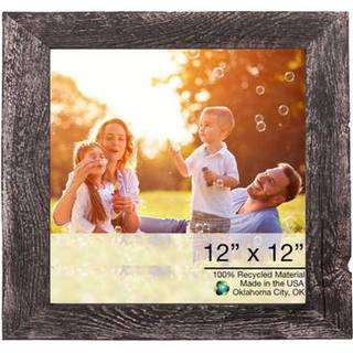 12x12 rustik r?get sort billedramme