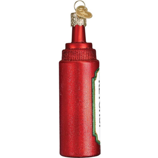 Old World Christmas Ornaments: Olika matglasblåsade ornament för julgran ketchup