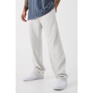 Mens Light Grey Relaxed Fit Premium Towelling Jogger