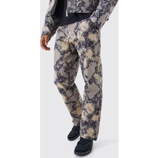 Mens Stone Relaxed Pixelated Camo Trouser