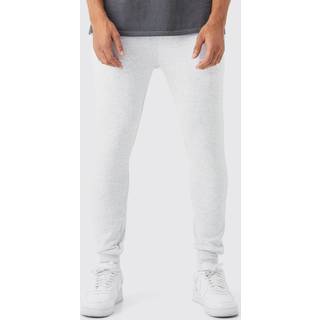 Mens Grey Marl Basic Super Skinny Fit Jogger