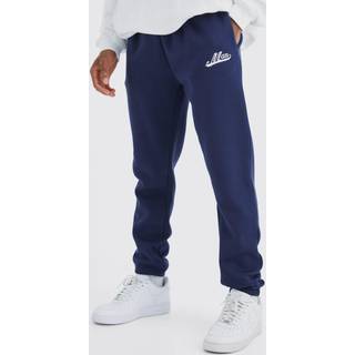 Mens Navy Basic Skinny Fit Cargo Jogger