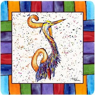 """" Caroline's Treasures 8433-JFC Beach and Seafood Foam Coasters (Sæt på 4) 3,5 """" ""H X 3,5"" """" W Multicolor """"