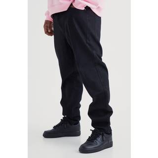 Mens True Black Plus Slim Rigid Jeans