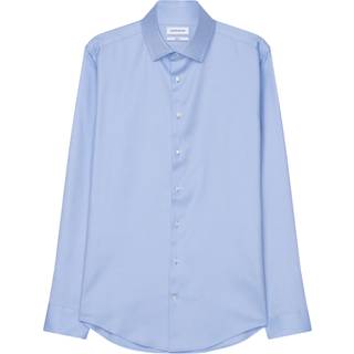 Seidensticker Herren Hemd blau Slim Fit