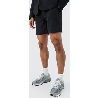 Mens Black Mix & Match Tailored Shorts