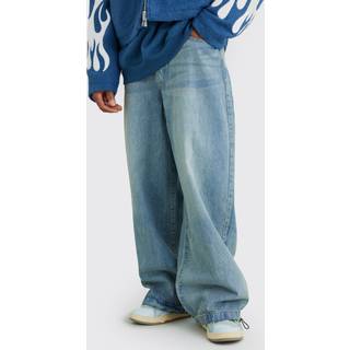 Mens Antique Blue Denim Parachute Washed Jeans