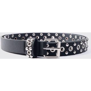 Mens Eyelet Belt in Black