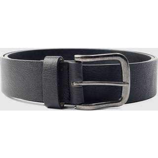 Mens Black Metal Buckle Belt