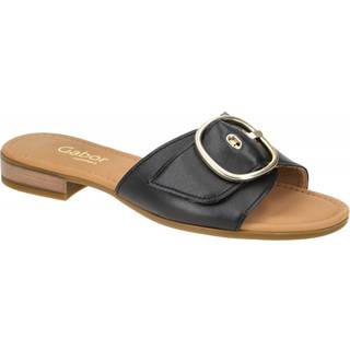 Gabor 22.793.57 schwarz - elegante Pantolette f?r Damen