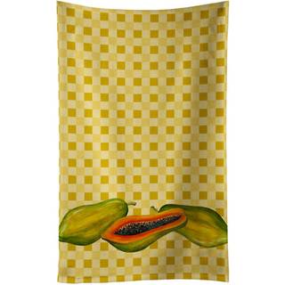""""Carolines Treasures Papayas p? Basketweave Dekoreret viskestykke 25Hx15W Multicolor""""