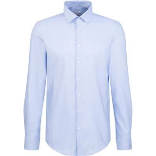 Seidensticker Herren Hemd blau Slim Fit
