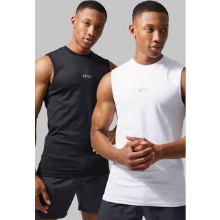 Mens Multi Man Active 2 Pack Compression vest