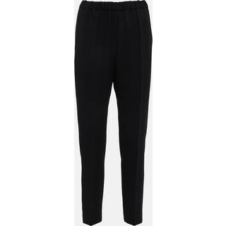 Dries Van Noten Palmira high-rise slim crÃªpe pants - black - XXS