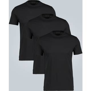 Prada Cotton jersey T-shirt three-pack - black - EU 46