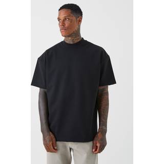 Mens Black Oversized Premium Super Heavyweight T-shirt