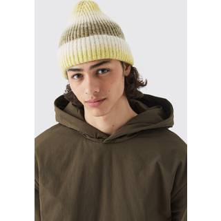 Mens Green Ombre Knit Beanie