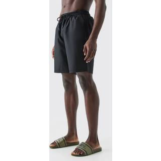 Mens Black Board Ripstop Swim Short