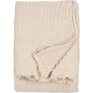 Yard Yard Natural Oversized Lark 4 Layer Muslin Crinkle 100% Cotton Throw