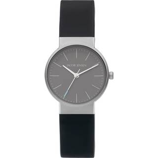 Jacob Jensen 192 Damenuhr Titan Quarz Schwarz/Hellblau