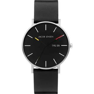 Jacob Jensen 162 Herrenuhr Titan Quarz Schwarz