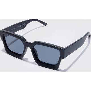 Mens Black Chunky Plastic Sunglasses