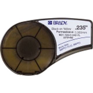 Brady Krympeslage sort på gul 1,17mm-2,79mm