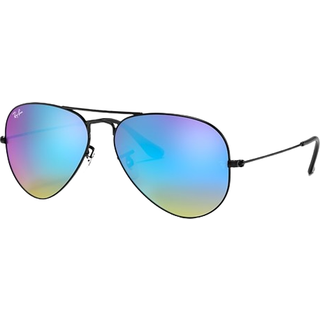 Ray - Ban Unisex RB3025 AVIATOR 002/4O Solbriller Metal Sort Blå Pilot Normal
