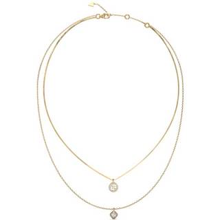 GUESS JUBN04159JW Gold Tone Crystal Double Necklace - J42238