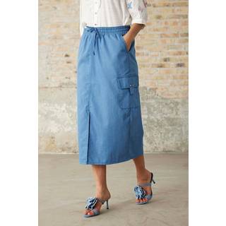 IN FRONT Susan Nederdel, Farve: Denim Blue, Størrelse: XL, Dame