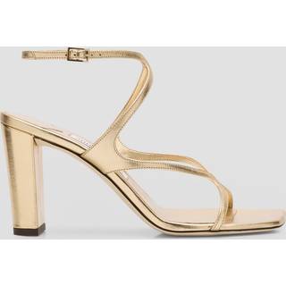 Jimmy Choo Azie 85 metallic leather sandals - gold - EU 40.5