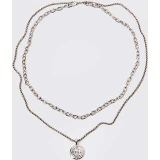 Mens Silver Pendant Necklace