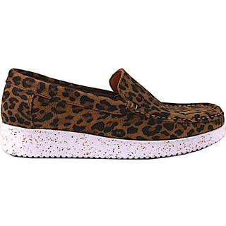 Elin Suede Sko, Leopard, 39