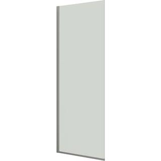 Scanbad Match D fast brusevæg, B87-89 cm, H197,5 cm, satin/klart glas