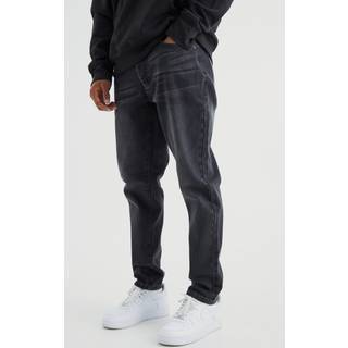 Mens Charcoal Tapered Rigid Jean