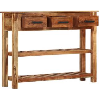 skænk med 3 skuffer 110x35x80 cm massivt træ