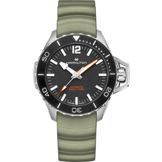 Hamilton H77825331 Herren-Taucheruhr Khaki Navy Frogman Grün