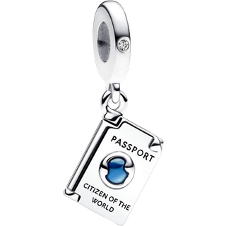 Pandora Openable Passport Dangle Charm - Silver