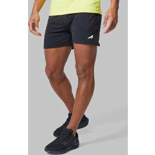 Mens Black Active Logo Performance Short
