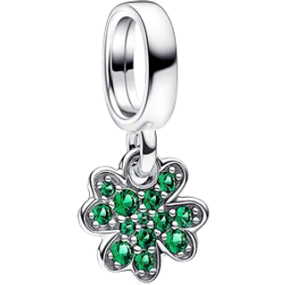 Pandora 792751C01 Charm-Anhänger Vierblättriges Kleeblatt Silber