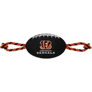 Kæledyr Første NFL Cincinnati Bengals Fodboldhund Legetøj Sej kvalitet Nylonmaterialer Stærke træk reb Inner Squeaker NFL Teamfarve