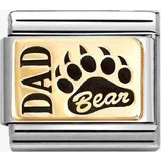 Nomination Gold Dad Bear Charm
