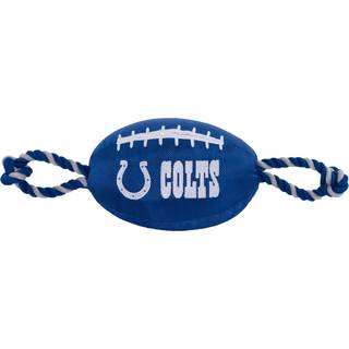 Kæledyr først NFL Indianapolis Colts Fodboldhund legetøj Tough Quality Nylon Materials Strong Pull Ropes Inner Squeaker NFL Team Color