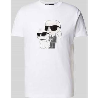 KARL LAGERFELD Herren T-Shirt weiß - weiß