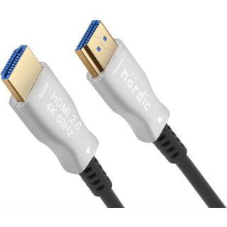 NÖRDIC 30M Active AOC Fiber Optisk HDMI 2,0 4K 60Hz 18Gbps EDID CEC HDR ARC DOLBY DTS HD