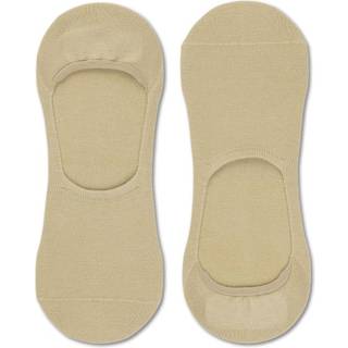 Panos Emporio 2-pak Runar Cotton No Show Sock - Beige - Str 39/42