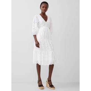 French Connection 100% Bomuld Broderi Anglaise KjoleEU 42 (UK 14)